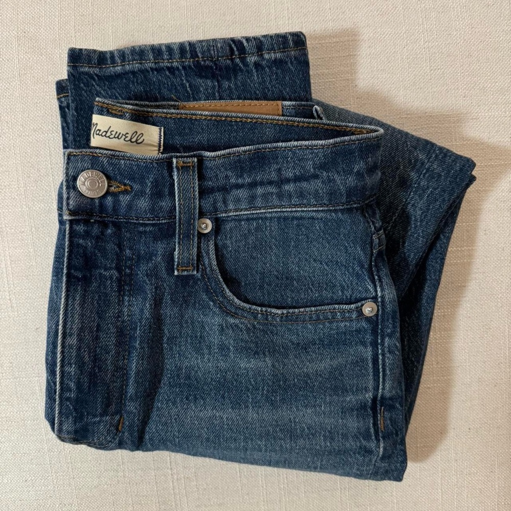 Madewell The Perfect Vintage Straight Jeans in Medium Wash Size 25
